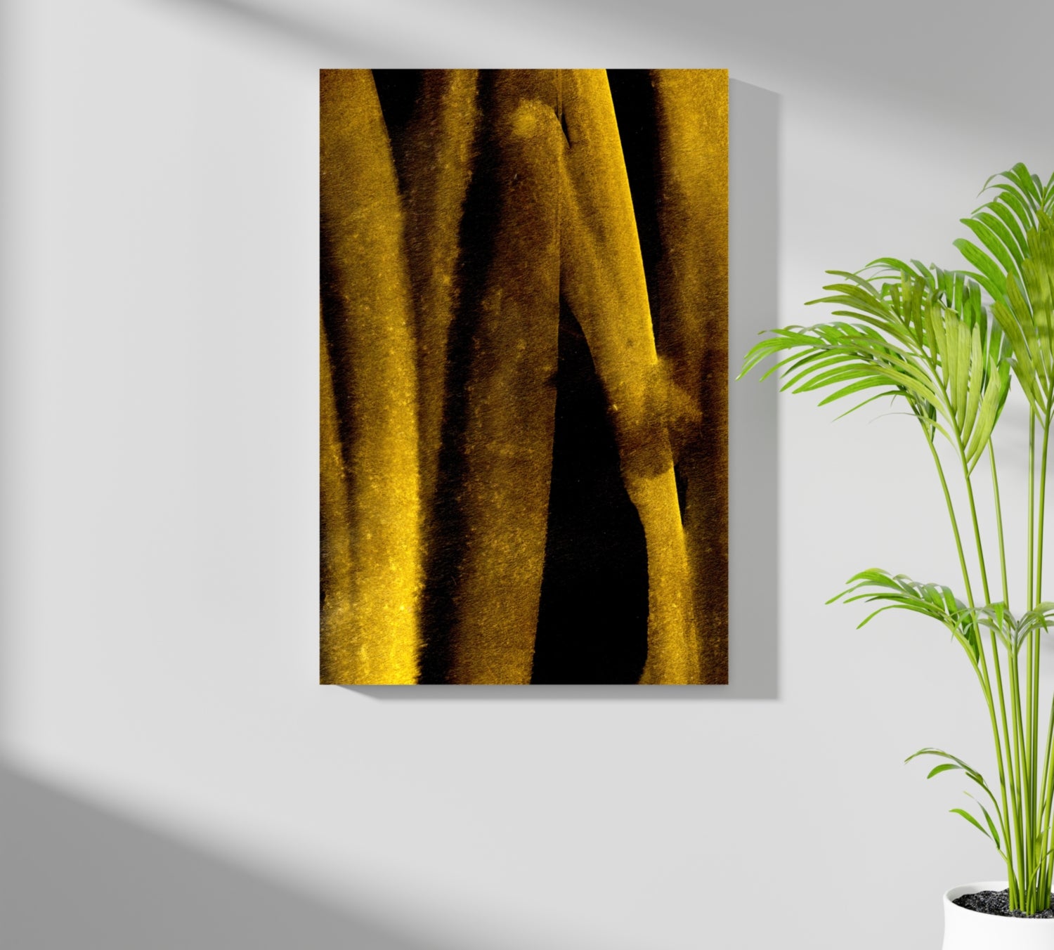 Shade of Gold V2 Aluminum Print.