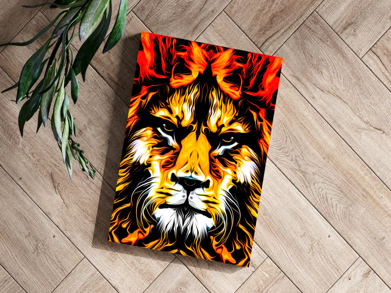 Lion Aluminum Print.