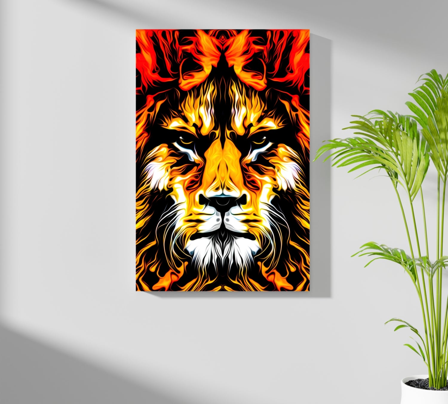 Lion Aluminum Print.