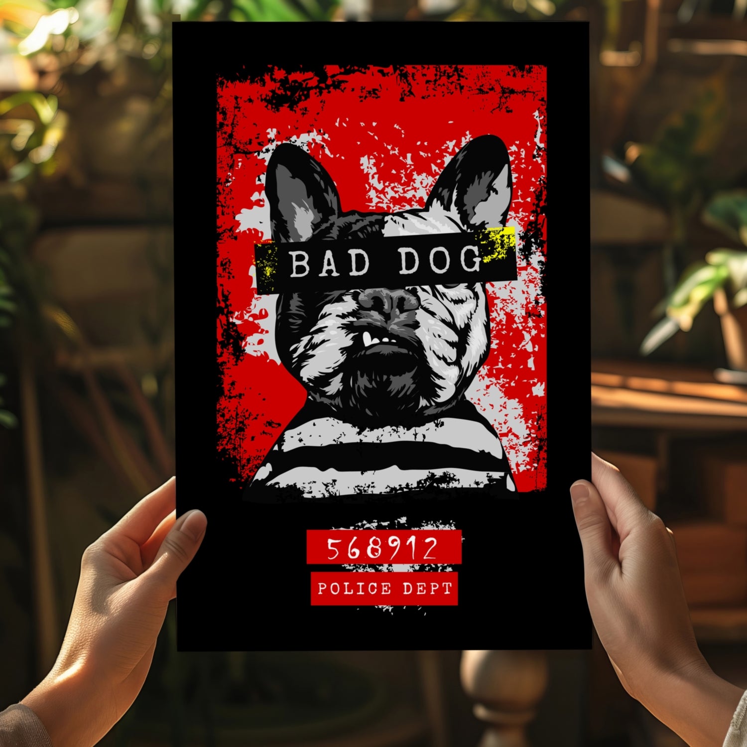 Bad Dog Aluminum Print.