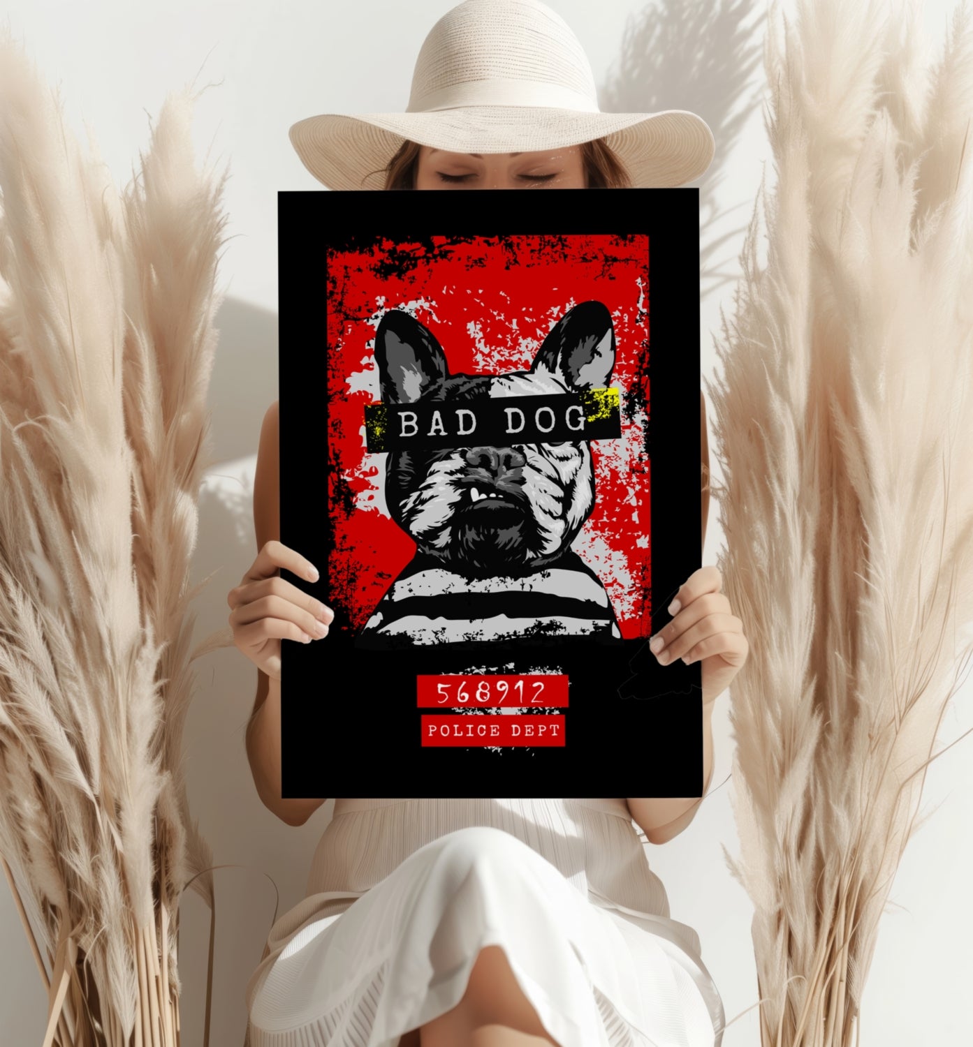 Bad Dog Aluminum Print.