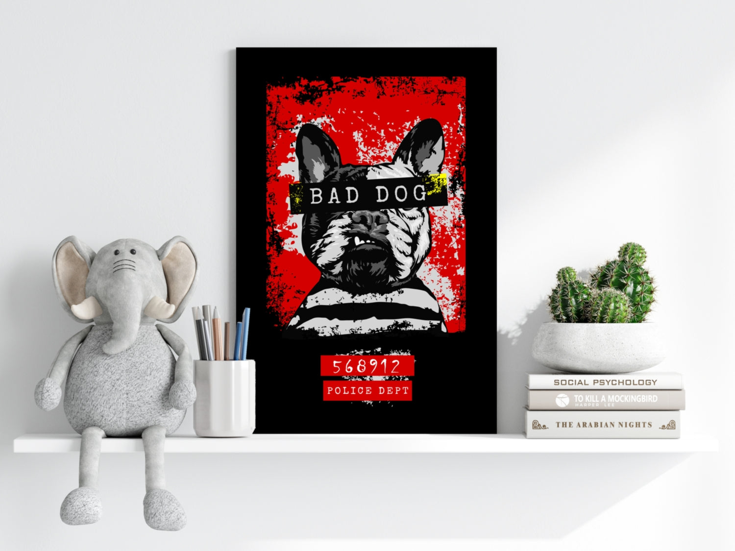 Bad Dog Aluminum Print.