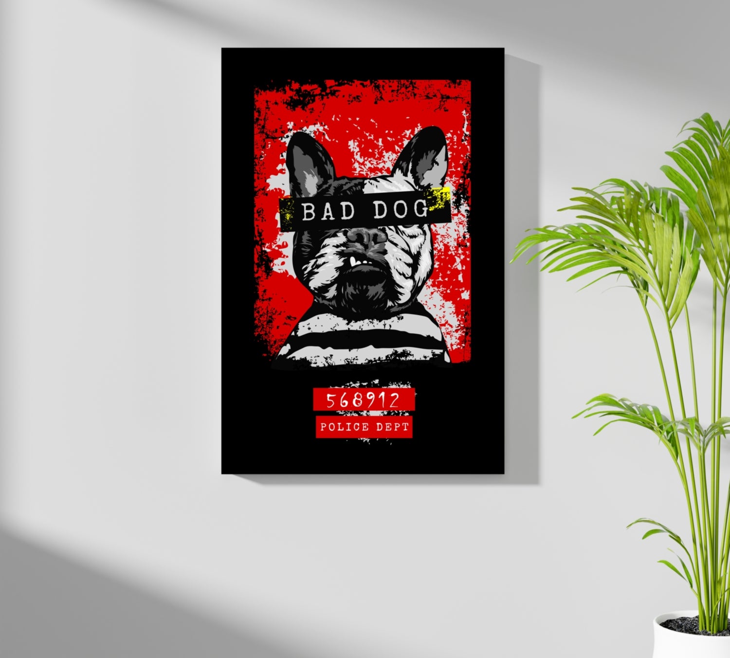 Bad Dog Aluminum Print.