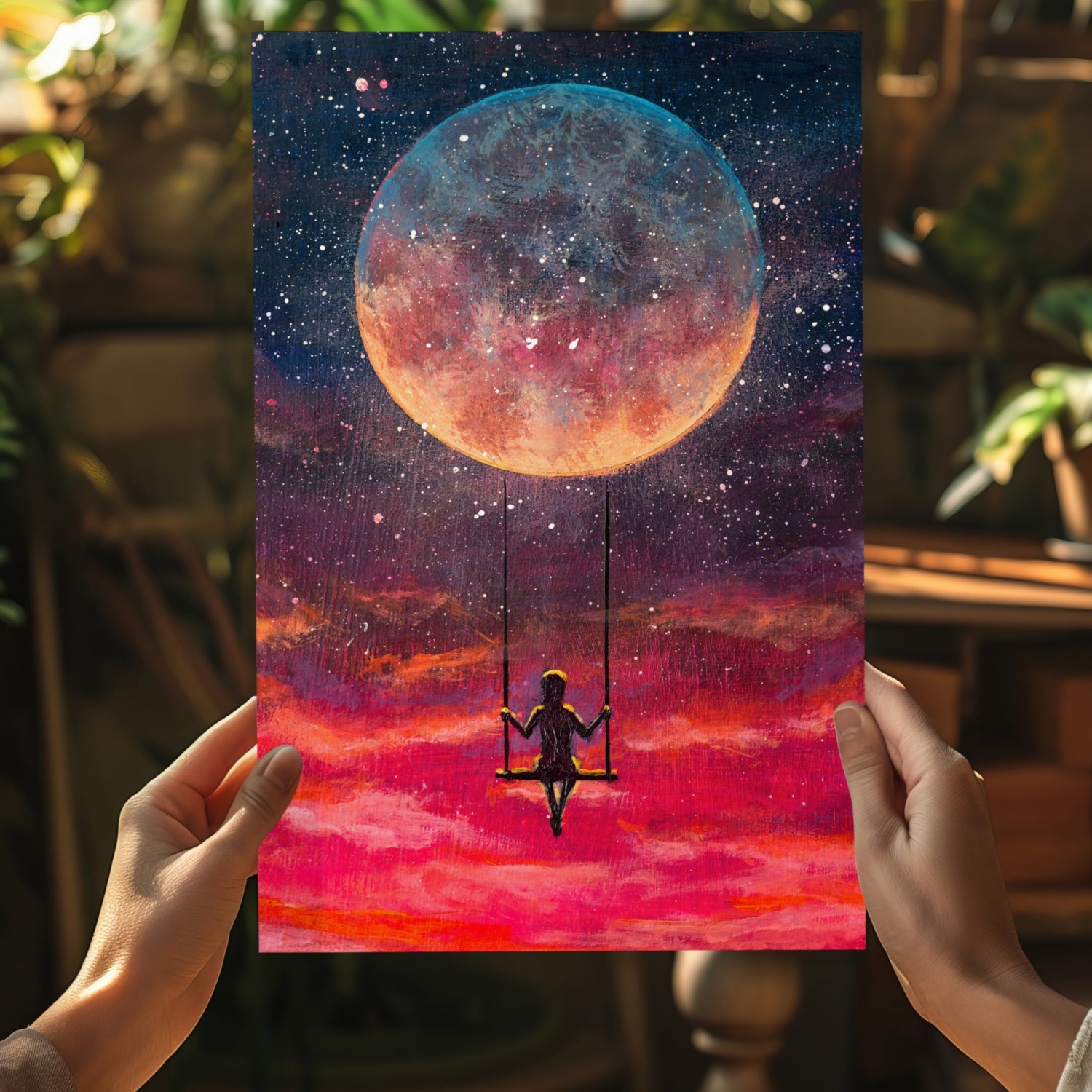 Dream Swing Aluminum Print.