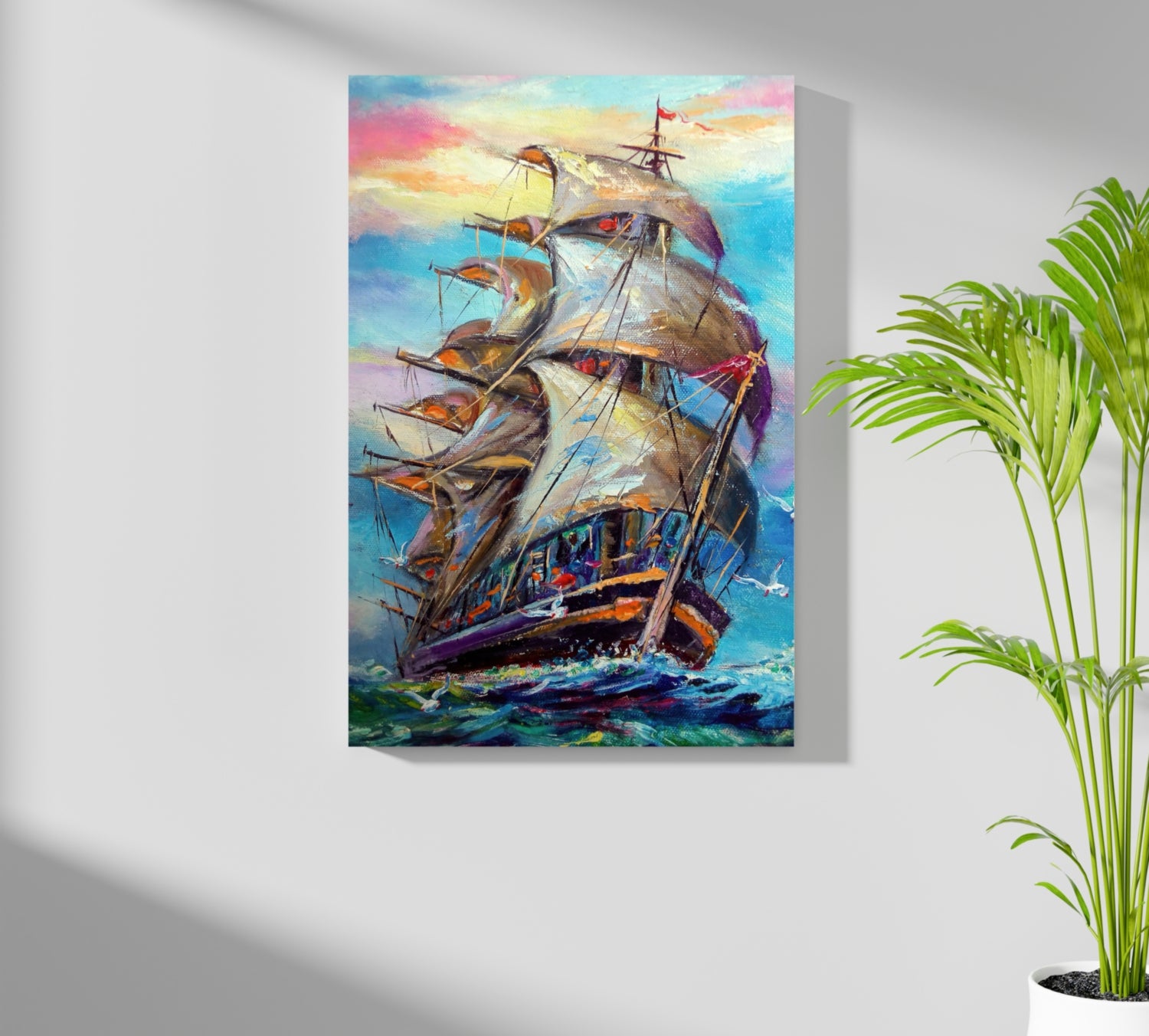 Old Ship Aluminum Print.