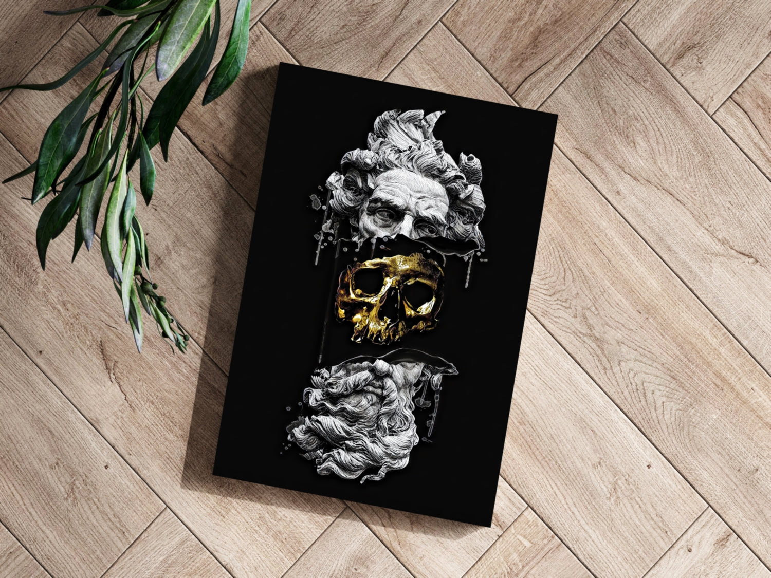 Contemporary Art Statue Aluminum Print.
