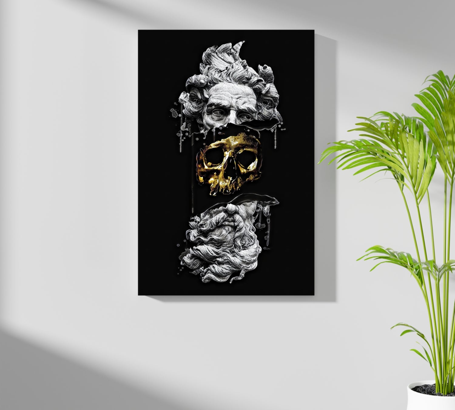 Contemporary Art Statue Aluminum Print.