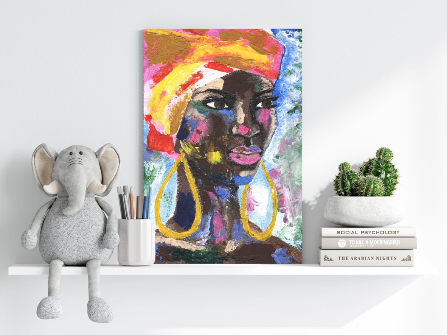 African Woman Aluminum Print.