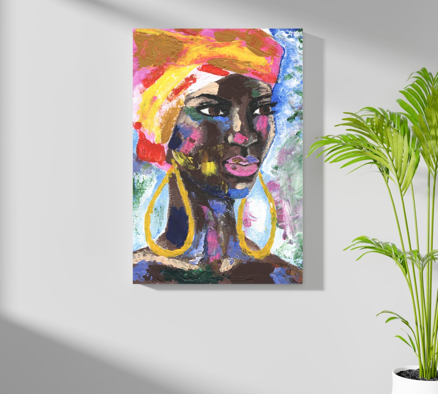 African Woman Aluminum Print.