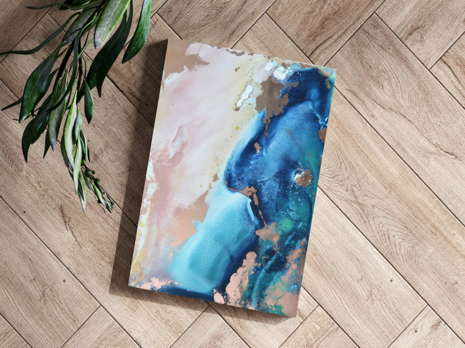 Abstract Paint Aluminum Print.