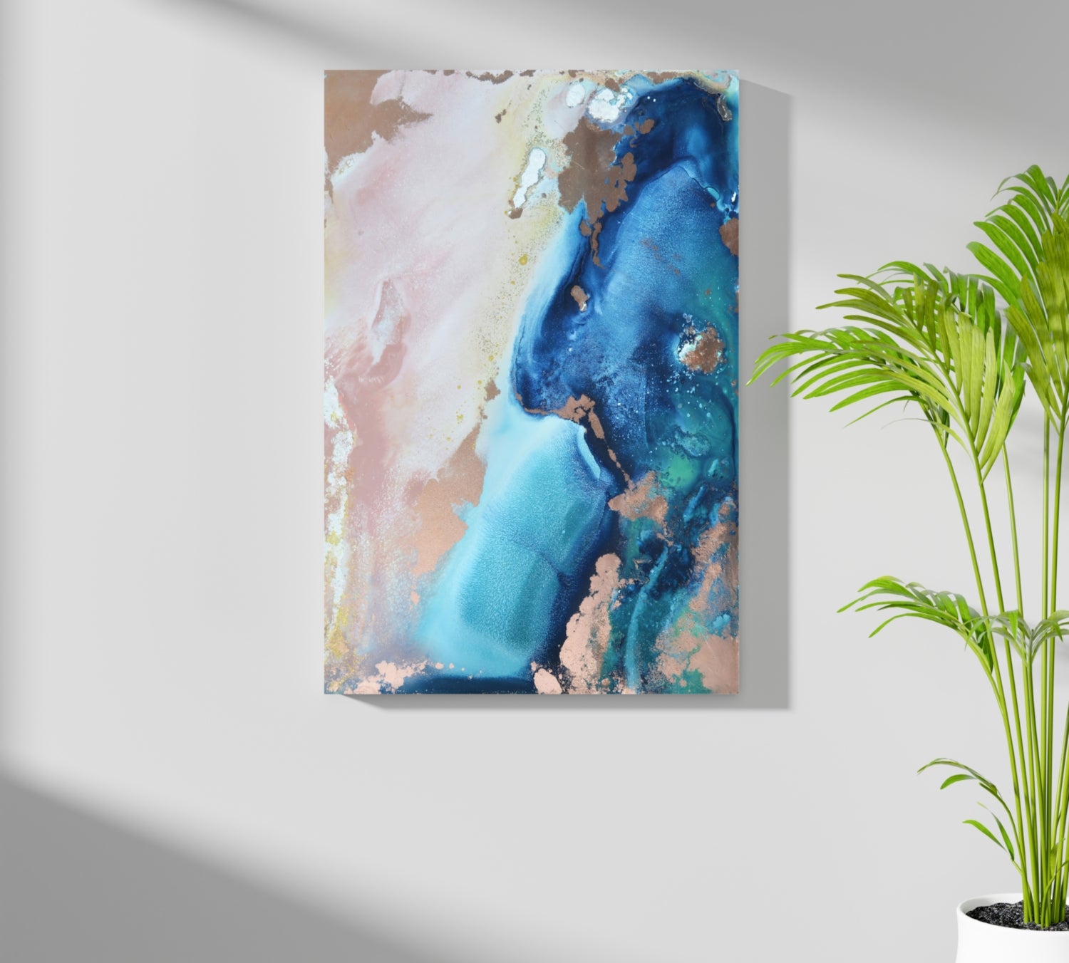 Abstract Paint Aluminum Print.