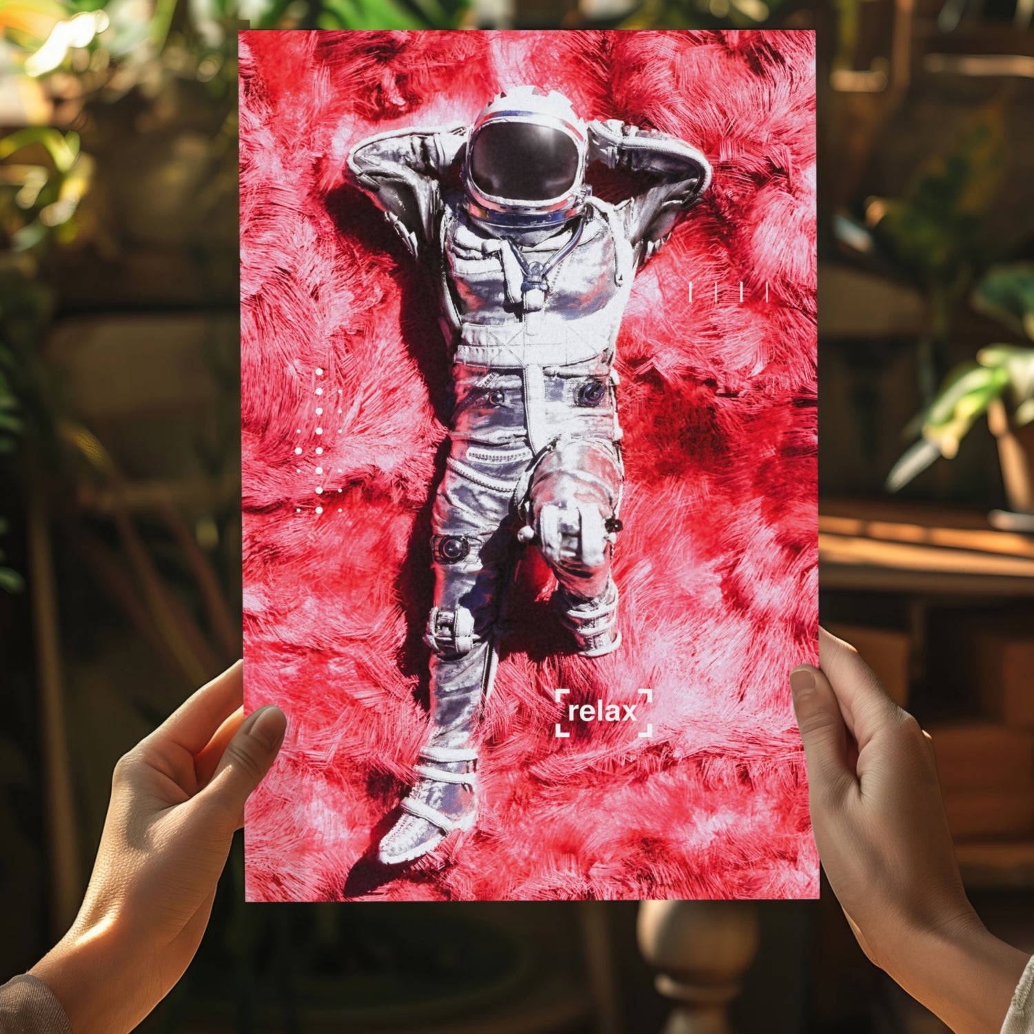Rest Time For Astronaut Aluminum Print.