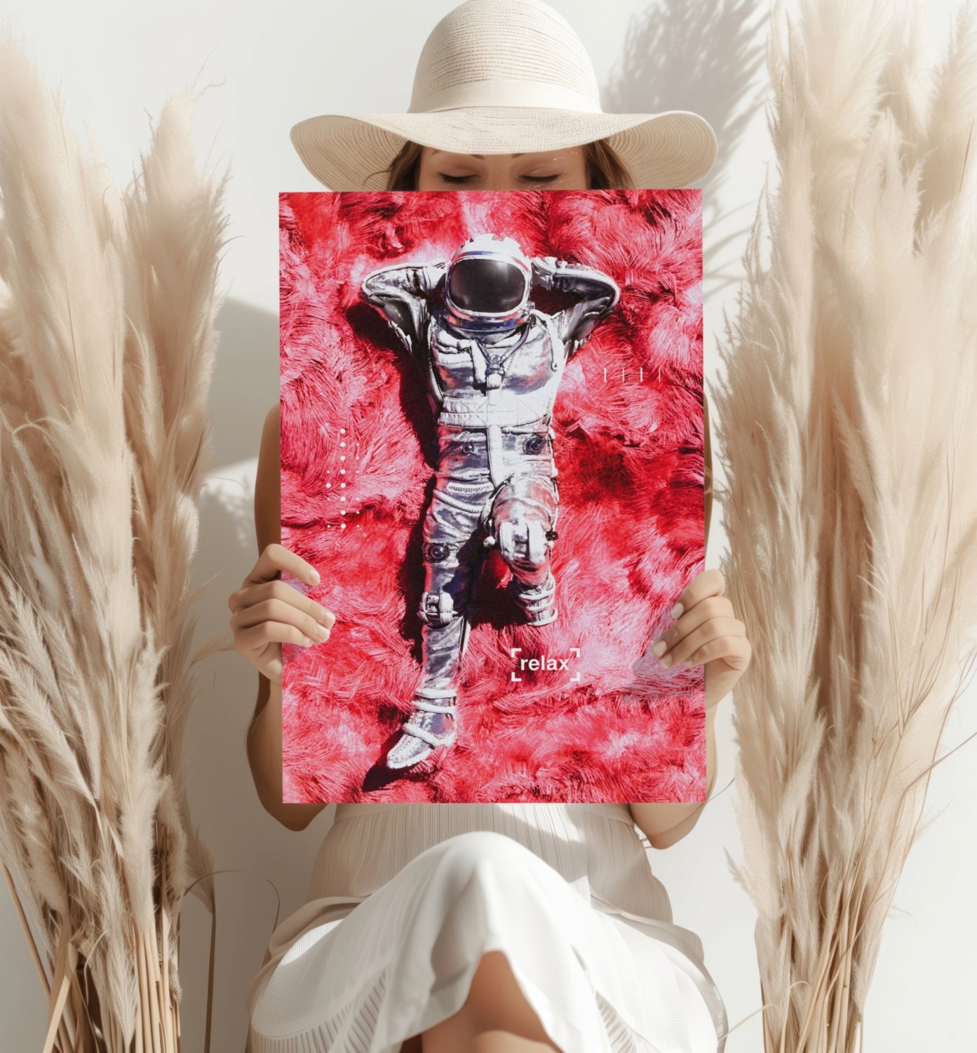 Rest Time For Astronaut Aluminum Print.