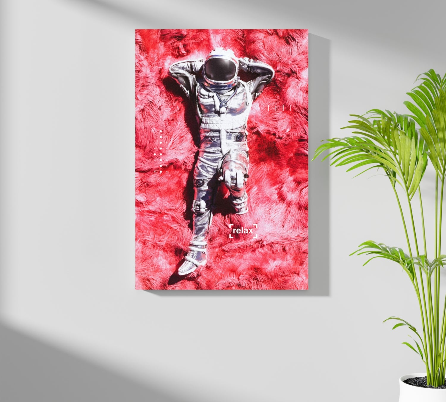 Rest Time For Astronaut Aluminum Print.