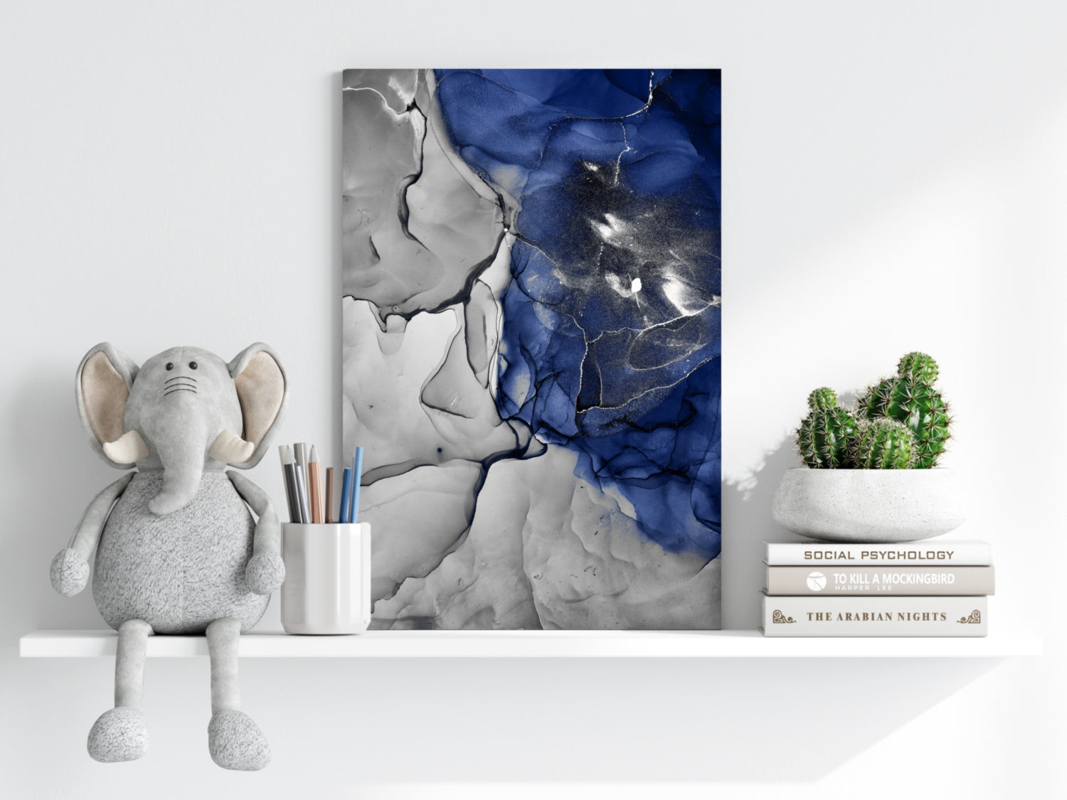 Abstract Marble Pattern V21 Aluminum Print.