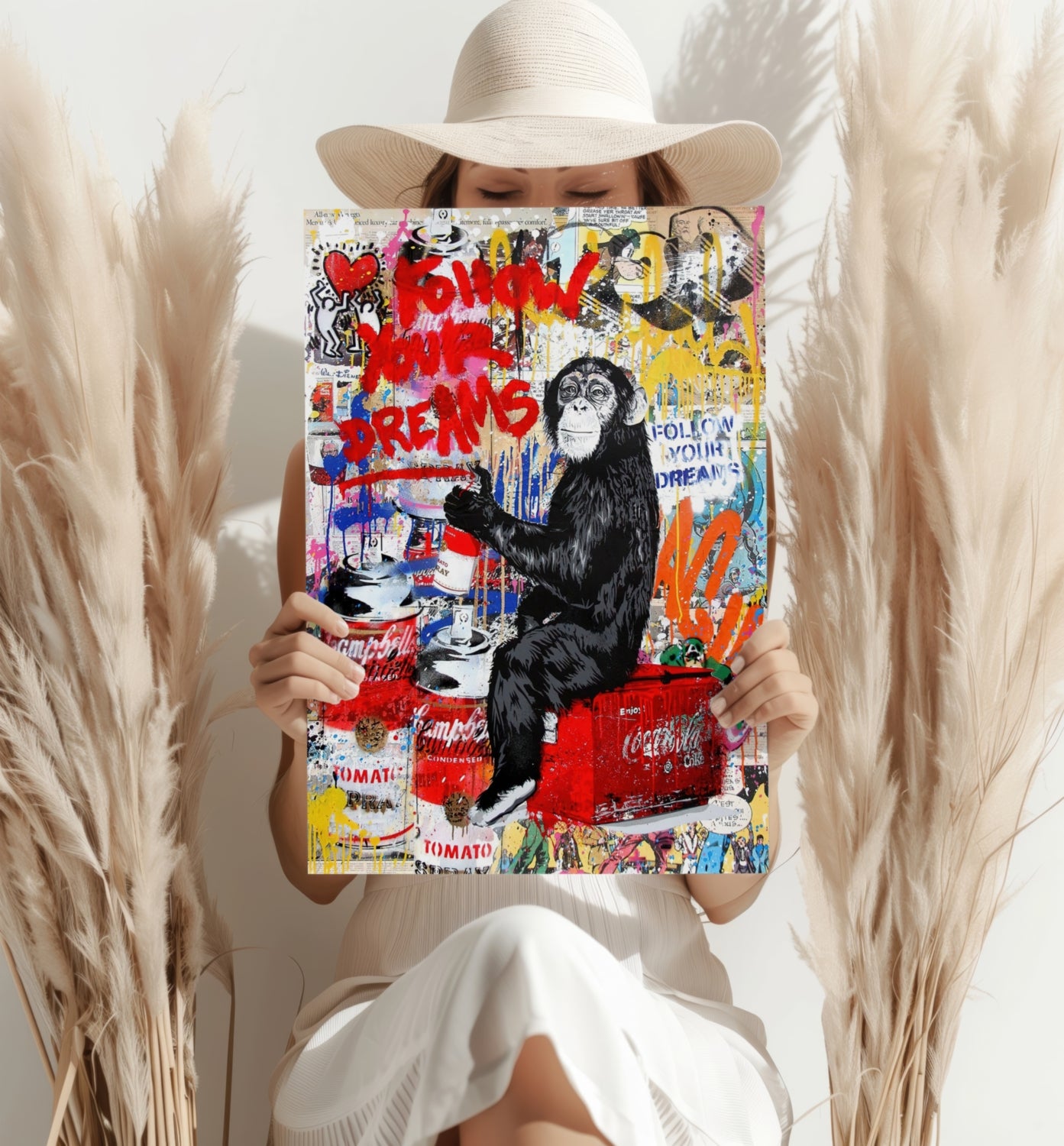 Intellectual Monkey Aluminum Print.