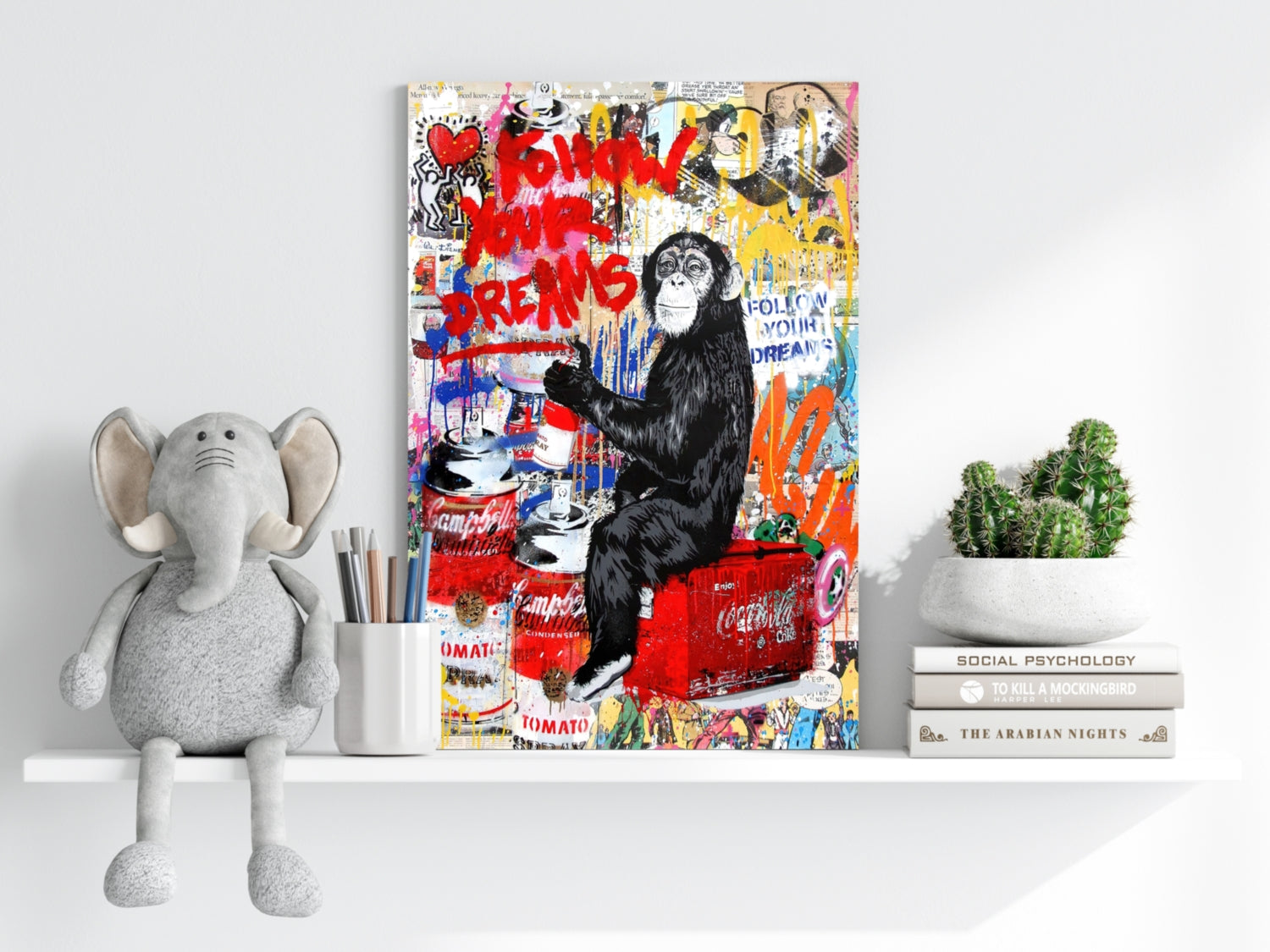 Intellectual Monkey Aluminum Print.