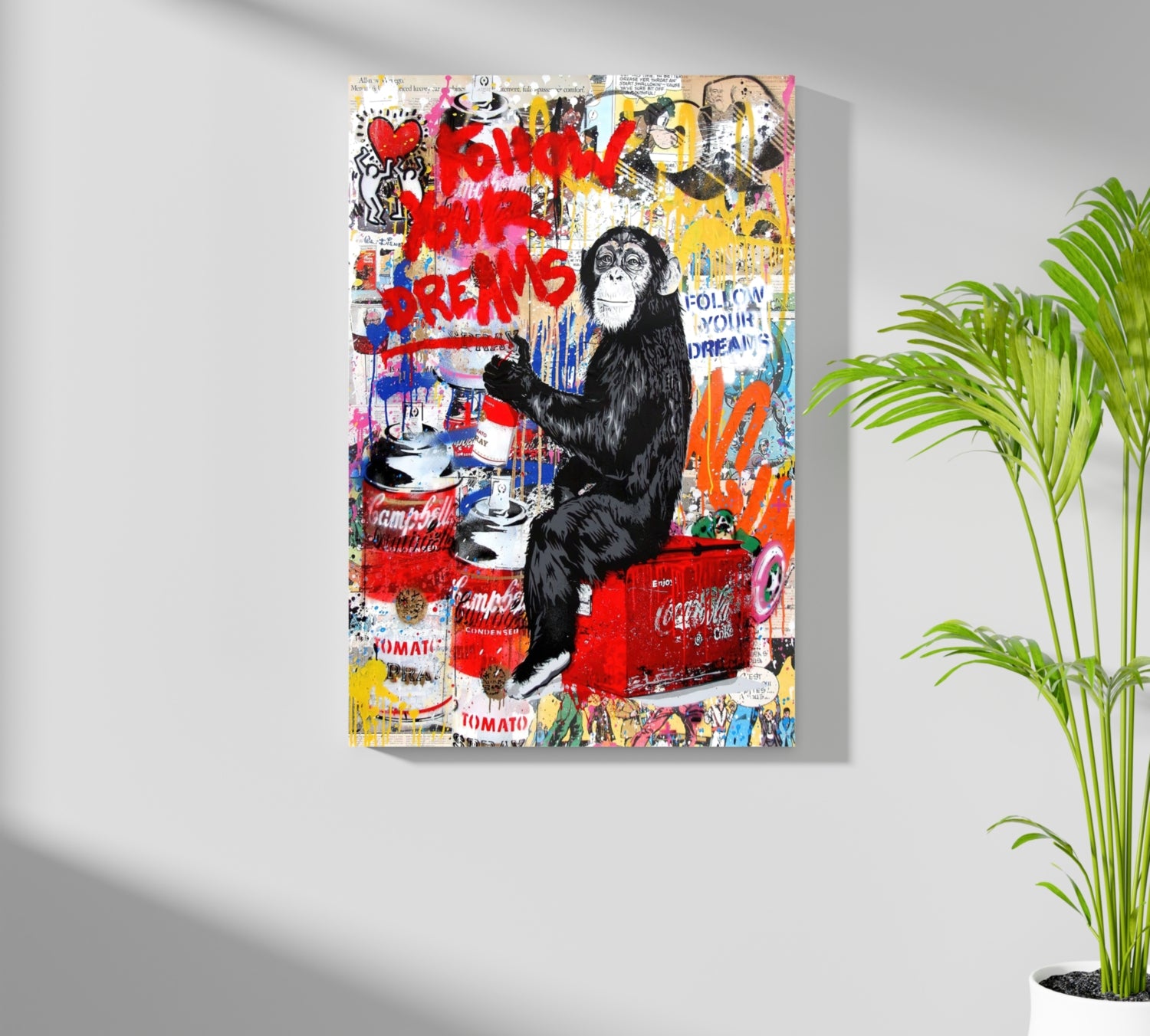 Intellectual Monkey Aluminum Print.