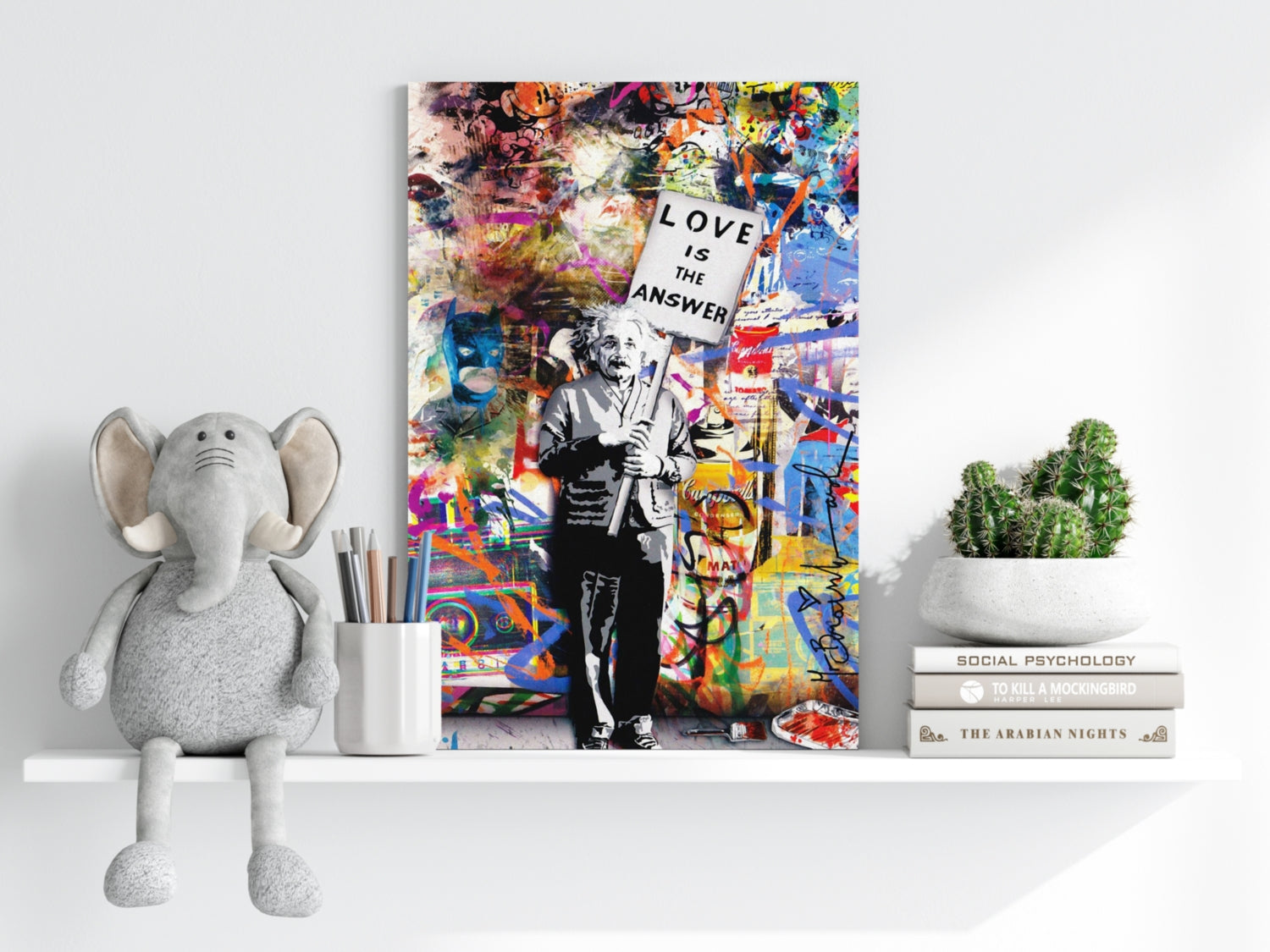 Love is The Answer Aluminum Print.