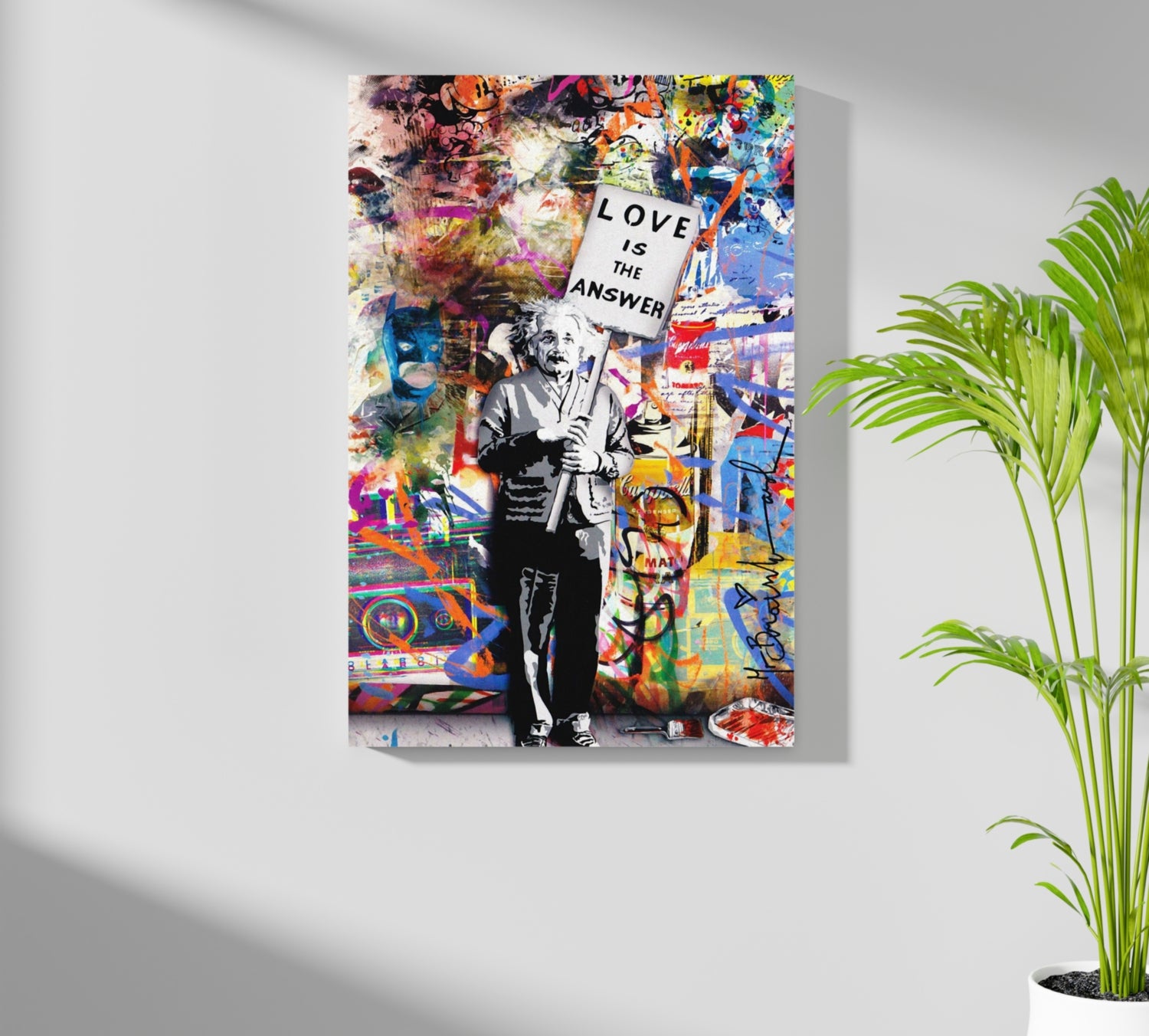 Love is The Answer Aluminum Print.