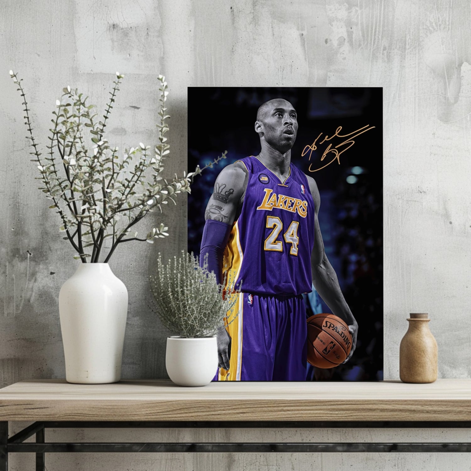 Kobe Bryant Aluminum Print.