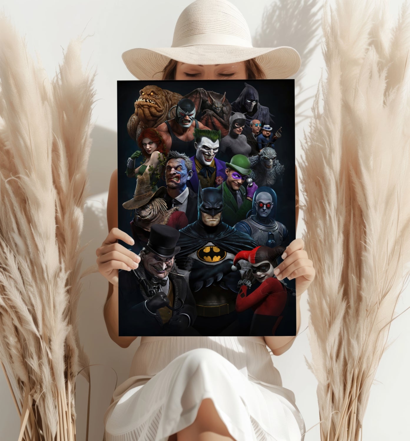 Superheros Universe Aluminum Print.