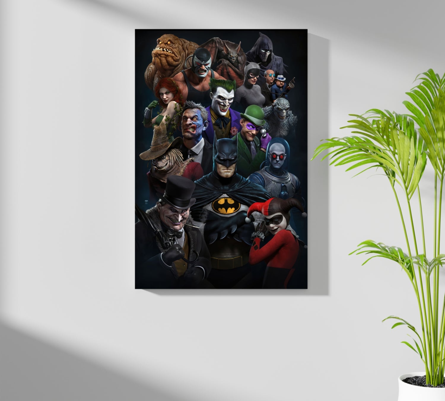 Superheros Universe Aluminum Print.