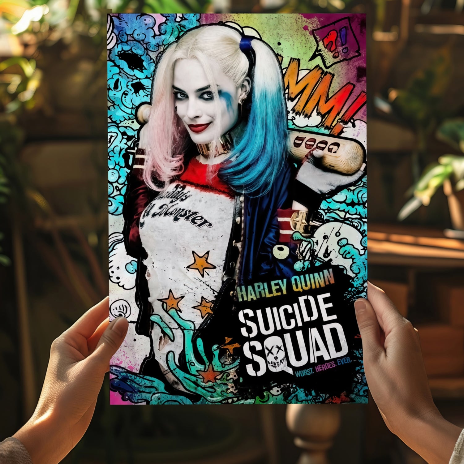 Harley Quinn Aluminum Print.