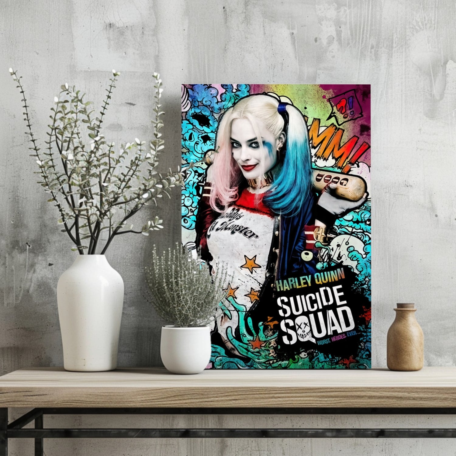 Harley Quinn Aluminum Print.