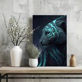 Futuristic Tiger Aluminum Print
