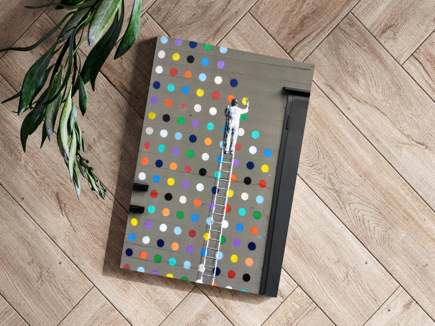 Banksy Dots Aluminum Print.