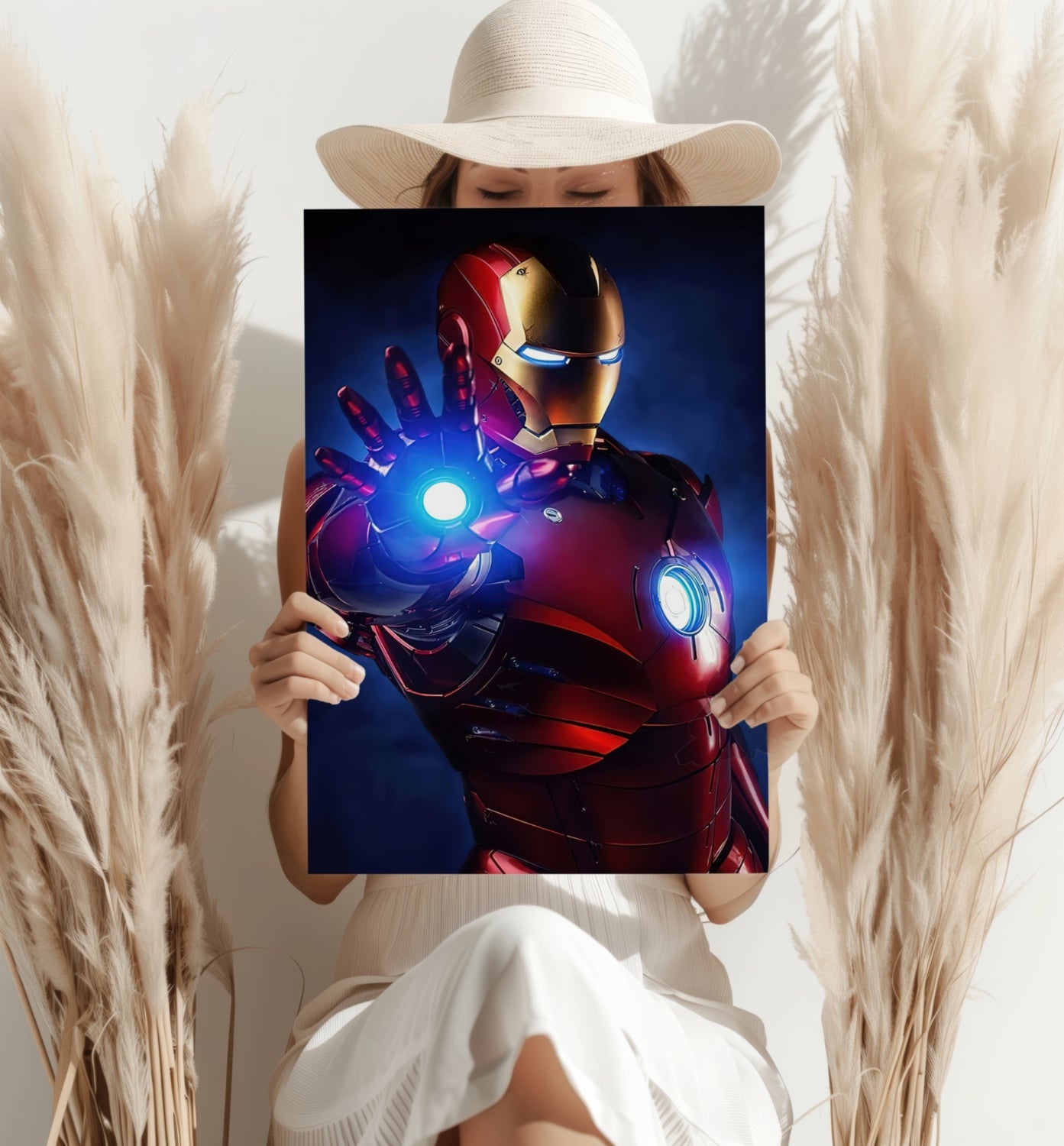 Superhero Aluminum Print.