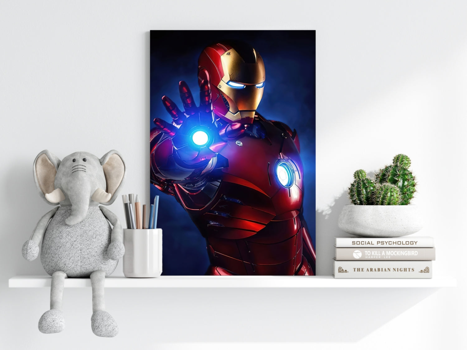 Superhero Aluminum Print.