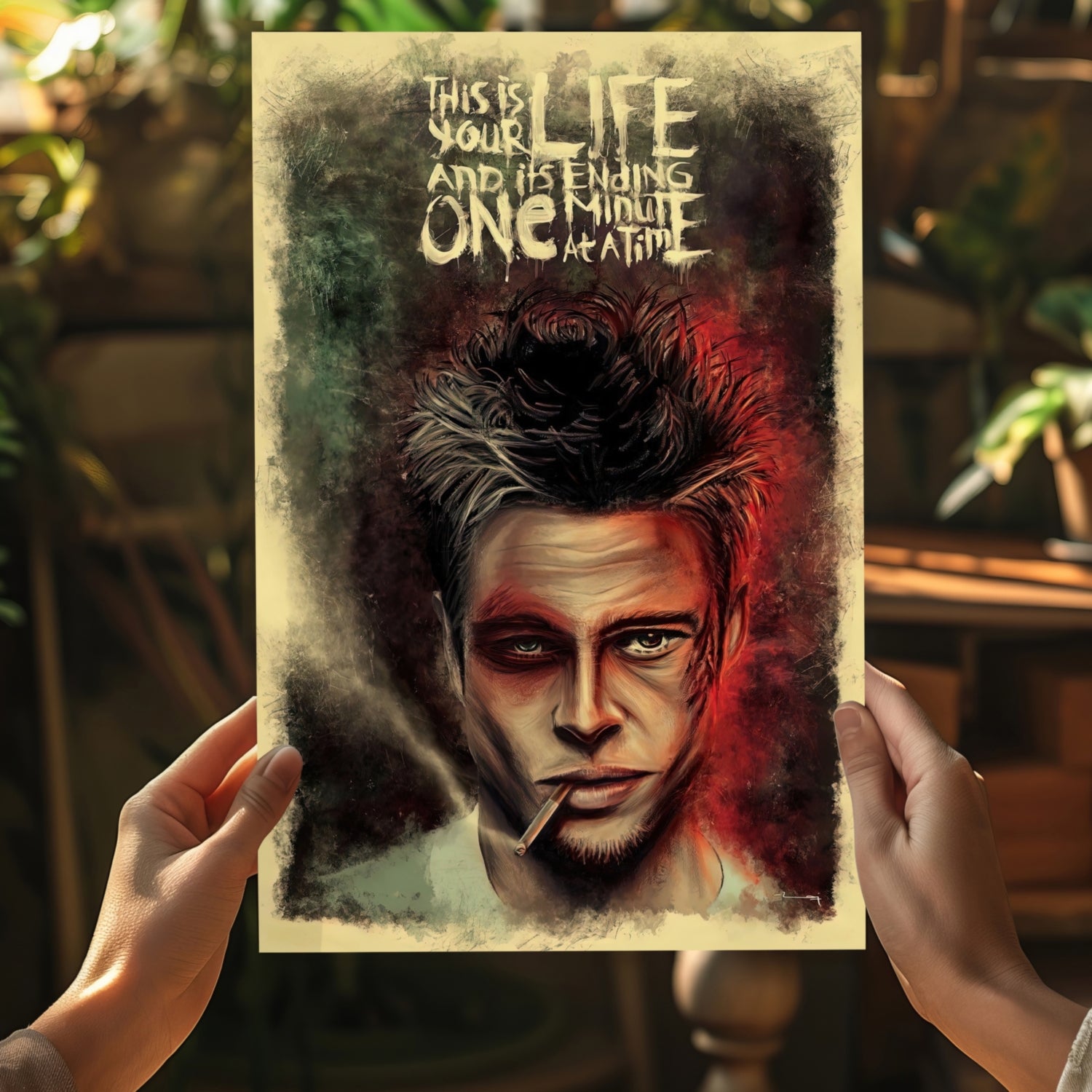Fight Club Rule Aluminum Print.