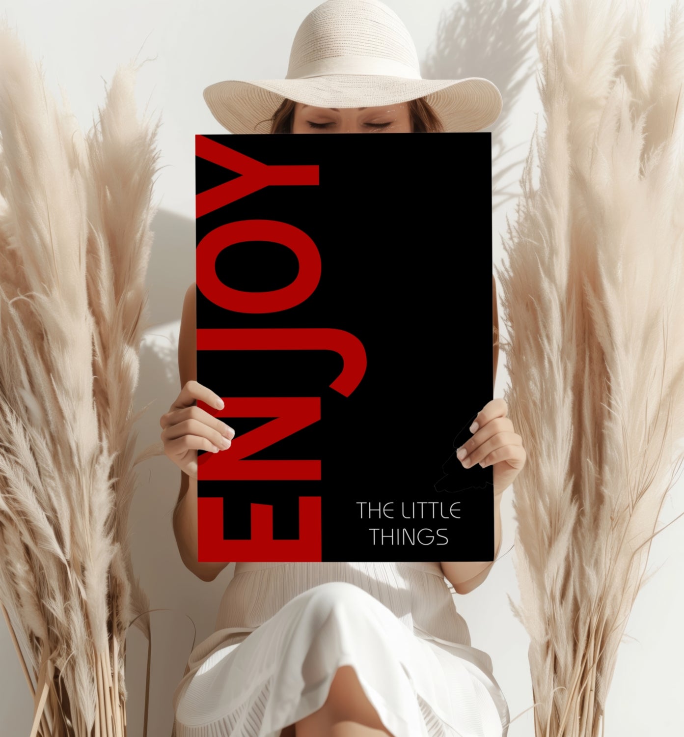 Enjoy The Little Things Aluminum Print.