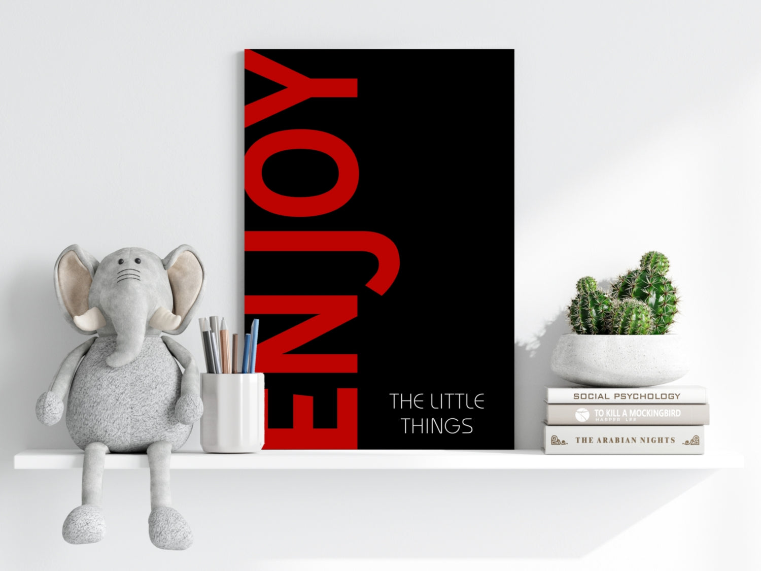 Enjoy The Little Things Aluminum Print.