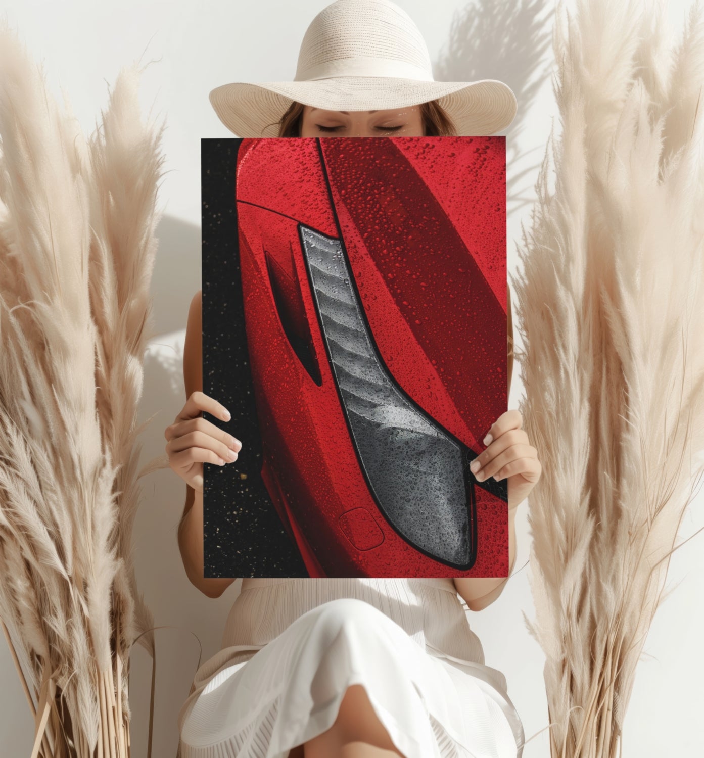 Ferrari Aluminum Print.