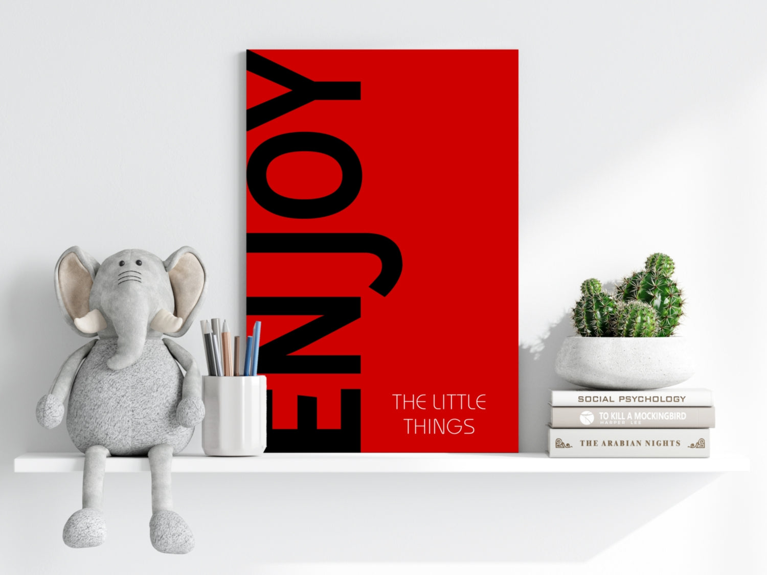 Enjoy The Little Things Aluminum Print.