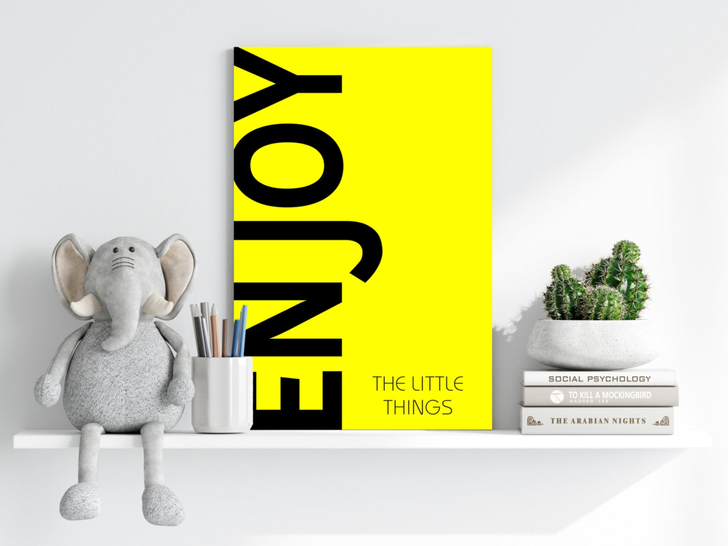 Enjoy The Little Things Aluminum Print.