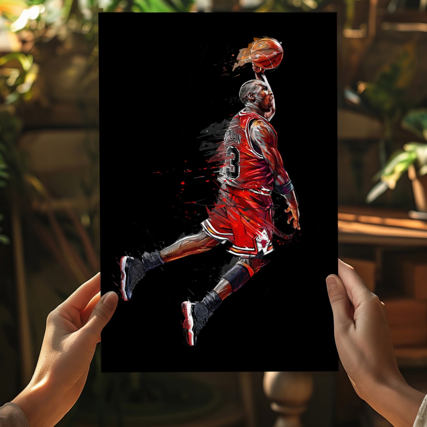 Michael Jordan Aluminum Print.