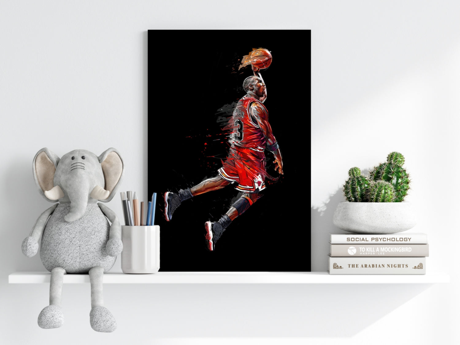 Michael Jordan Aluminum Print.