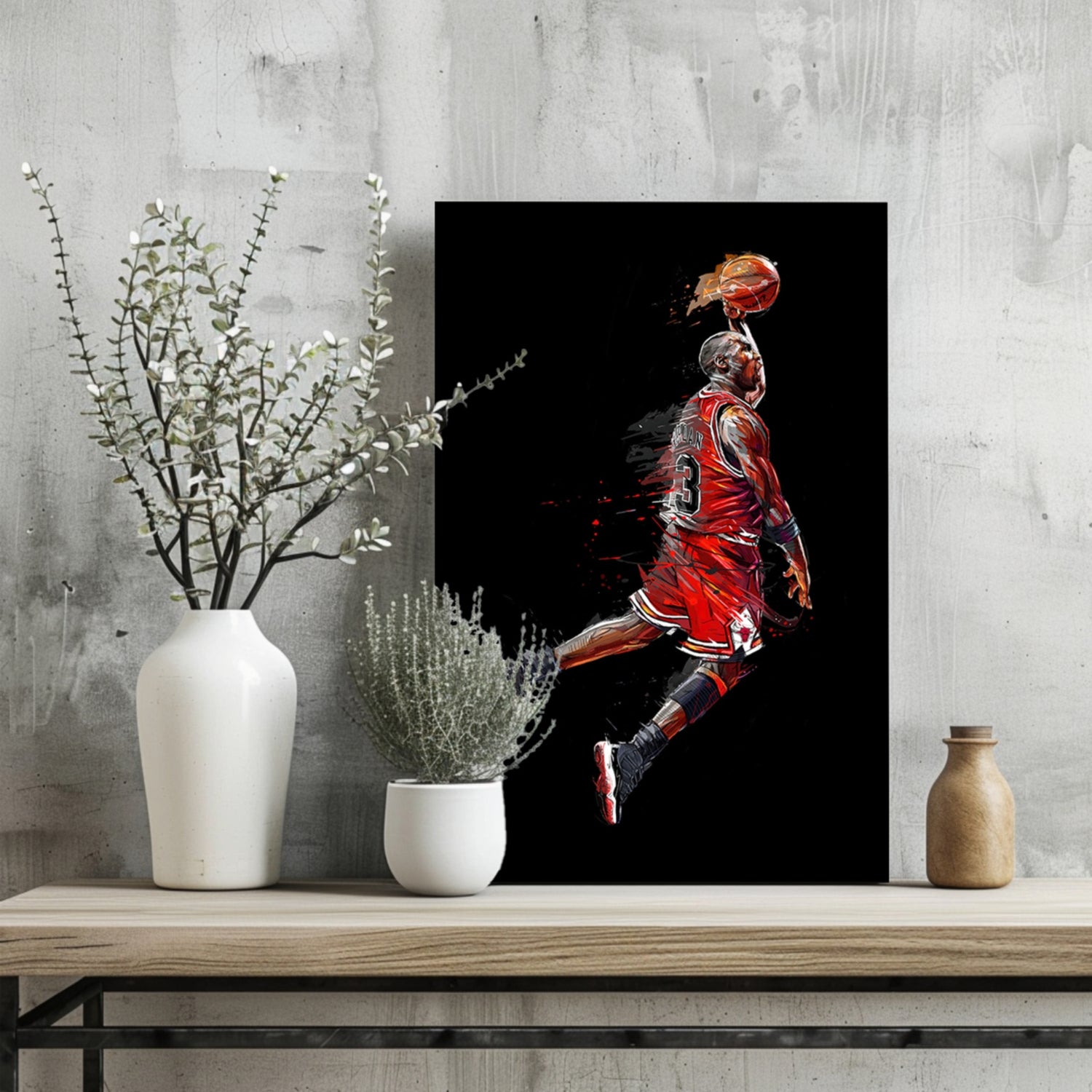 Michael Jordan Aluminum Print.