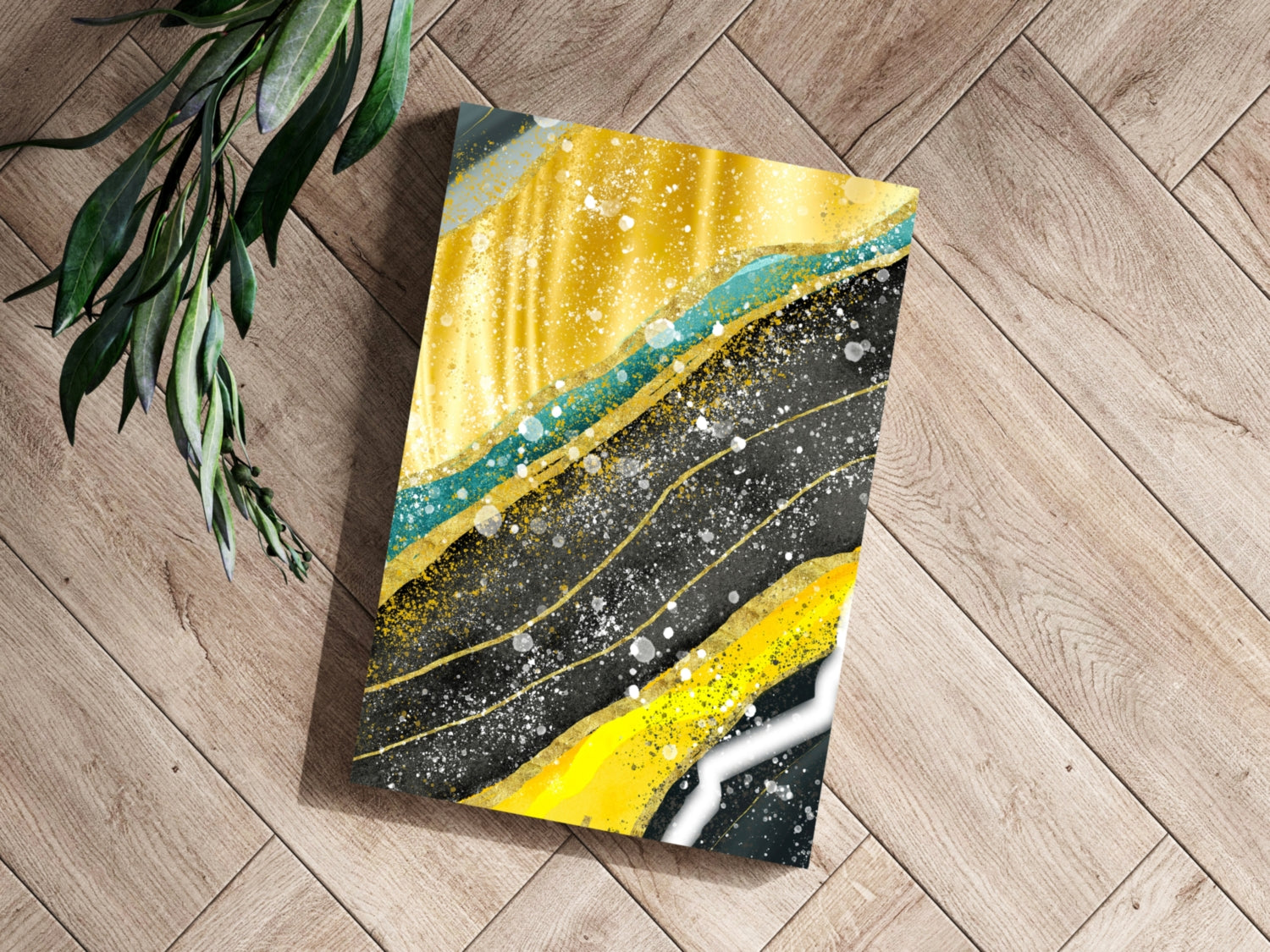 Golden Plates Aluminum Print.
