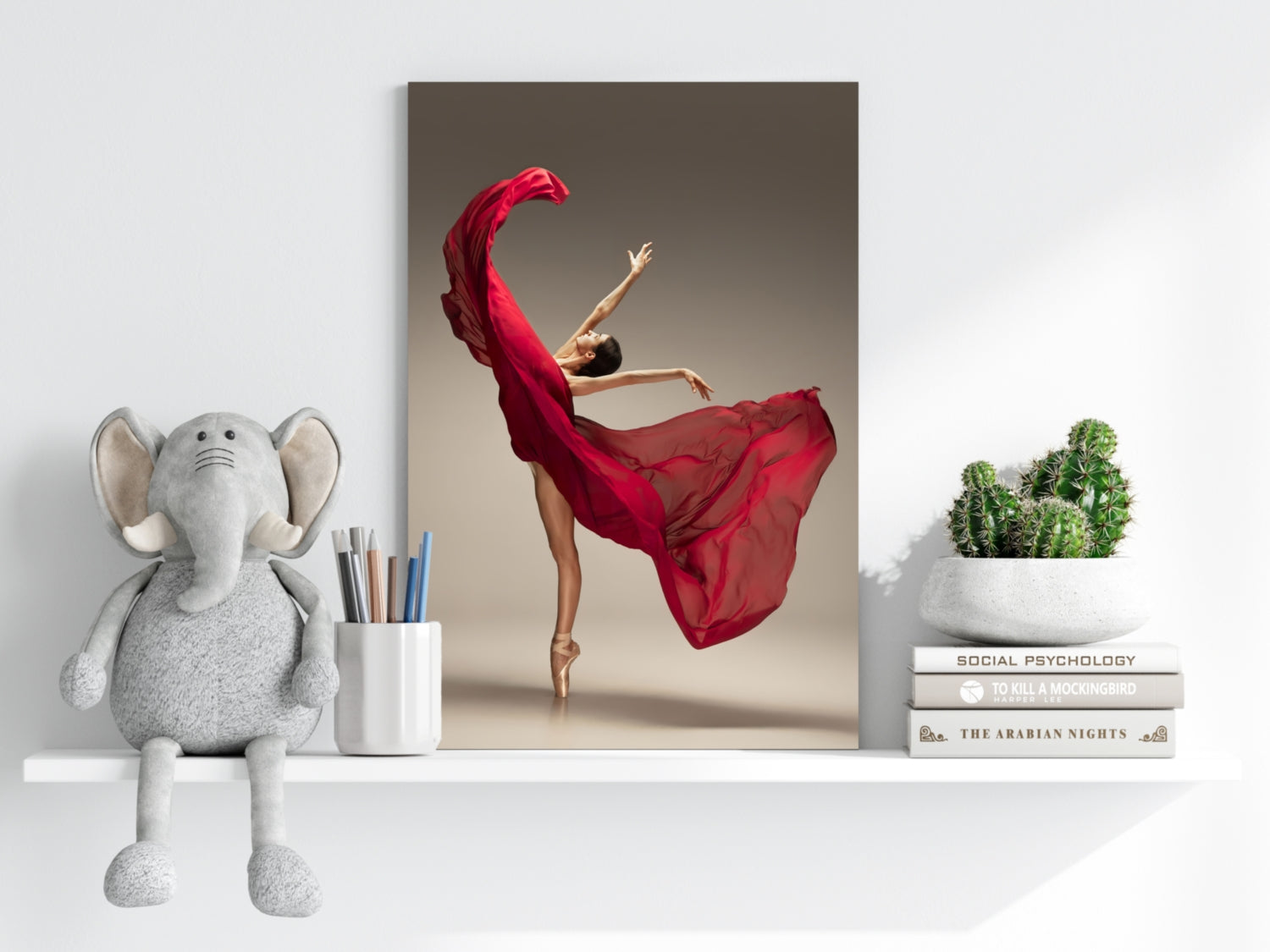 Ballet Dancer Aluminum Print.