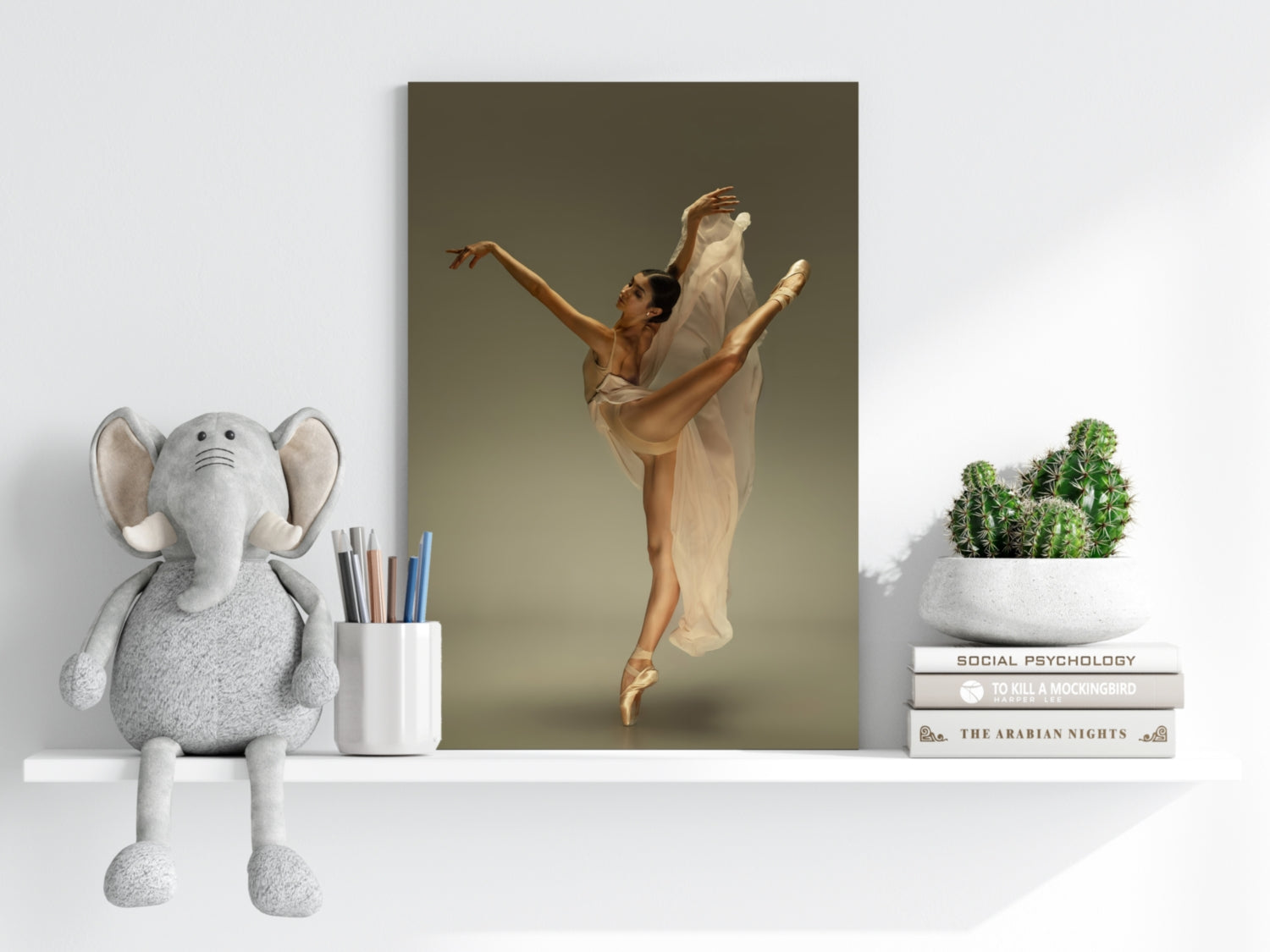 Ballet Dancer Aluminum Print.