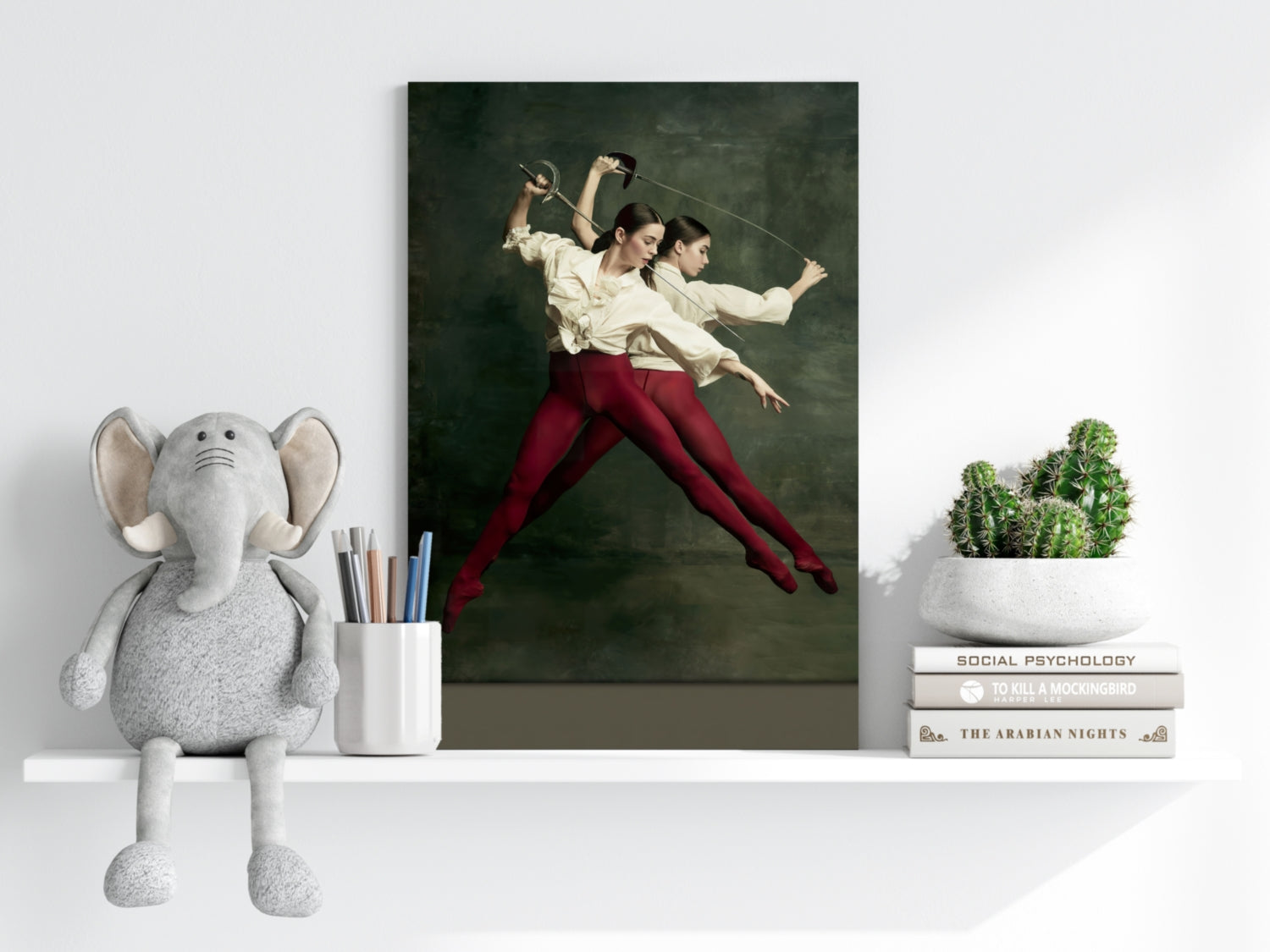 Ballet Dancer Aluminum Print.