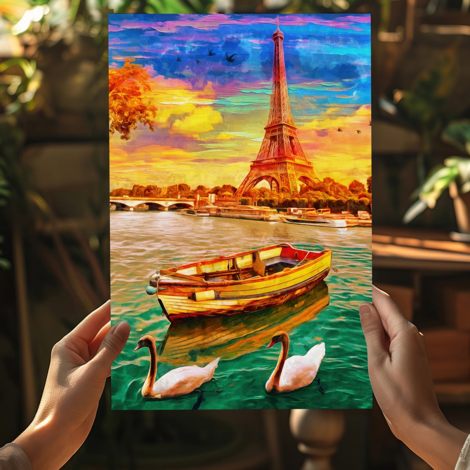 Eiffel Tower Aluminum Print.