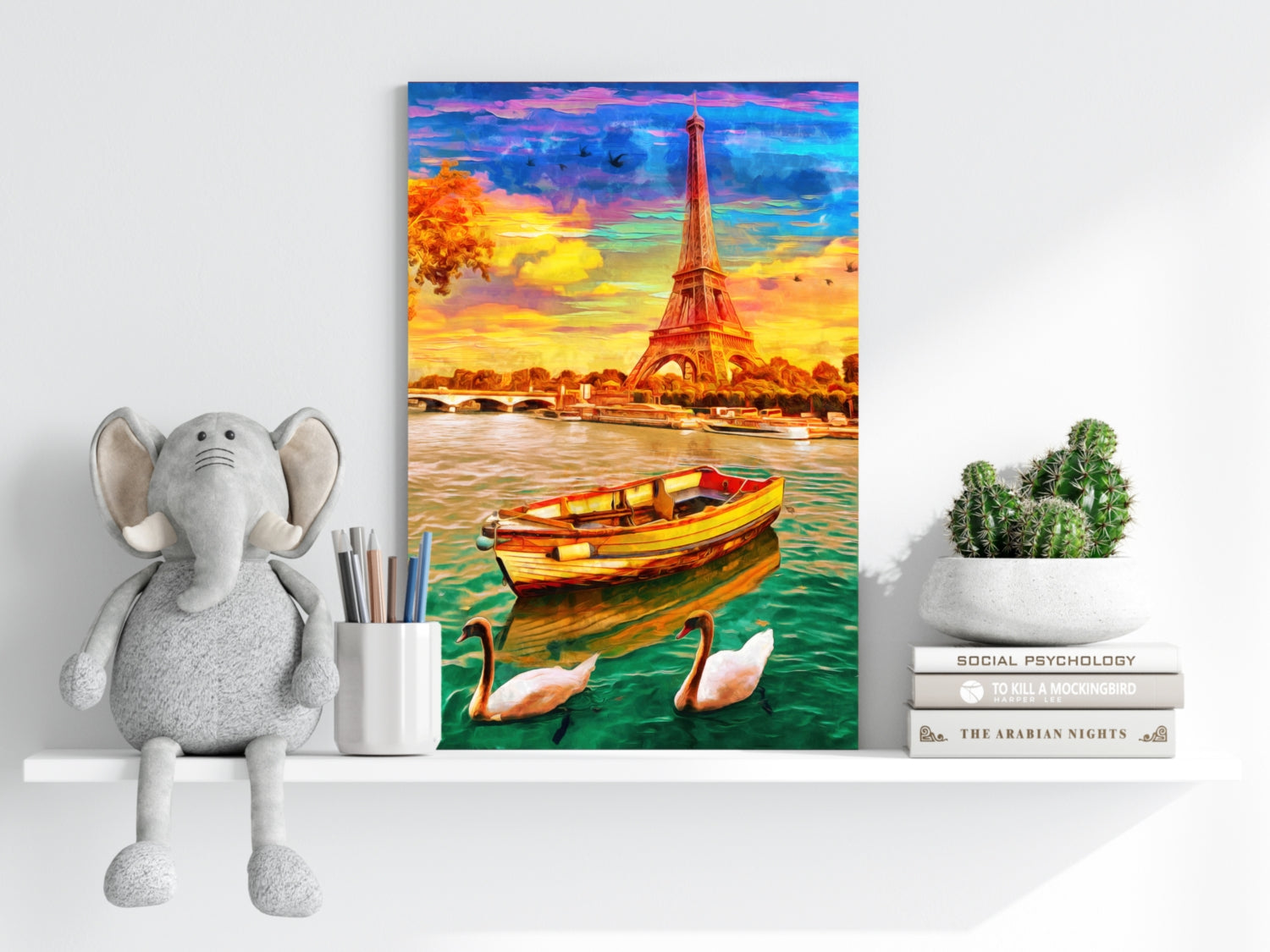 Eiffel Tower Aluminum Print.