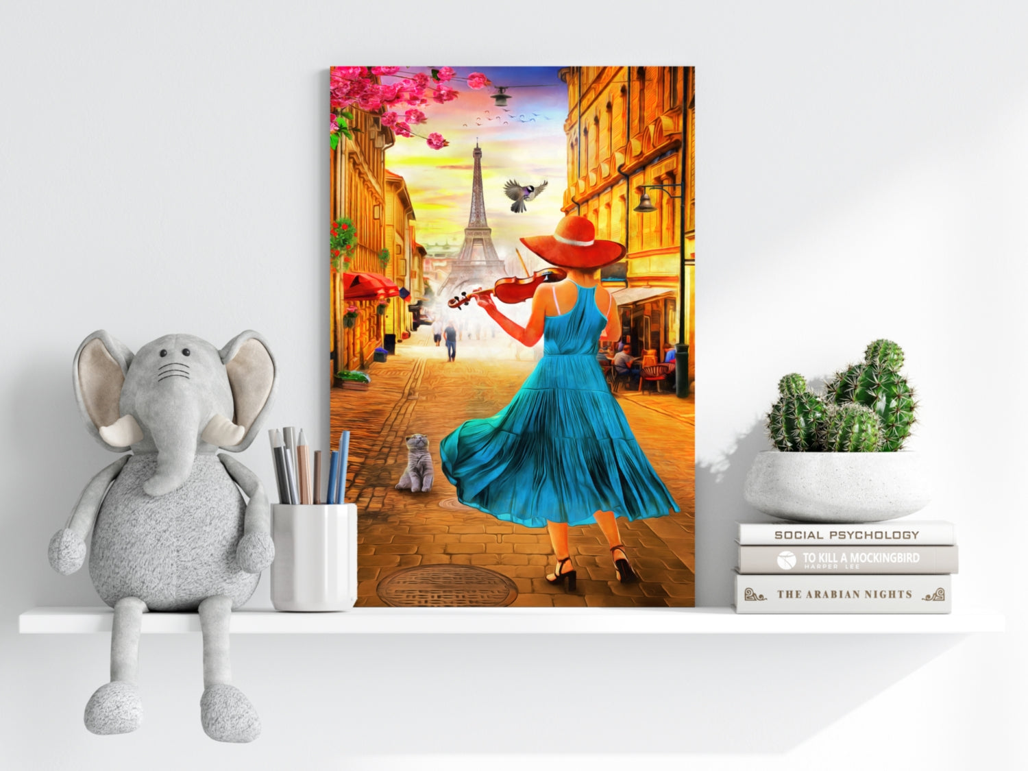 Eiffel Tower Aluminum Print.