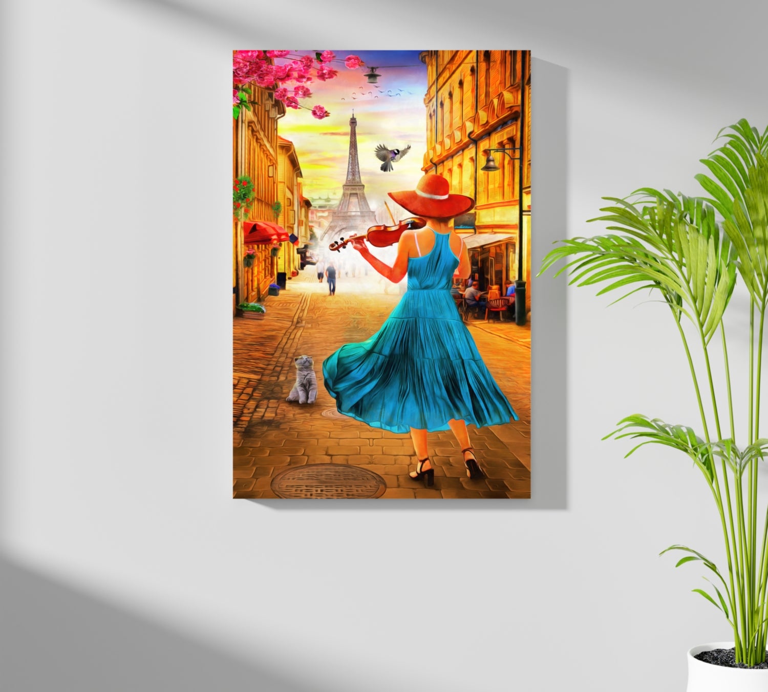 Eiffel Tower Aluminum Print.